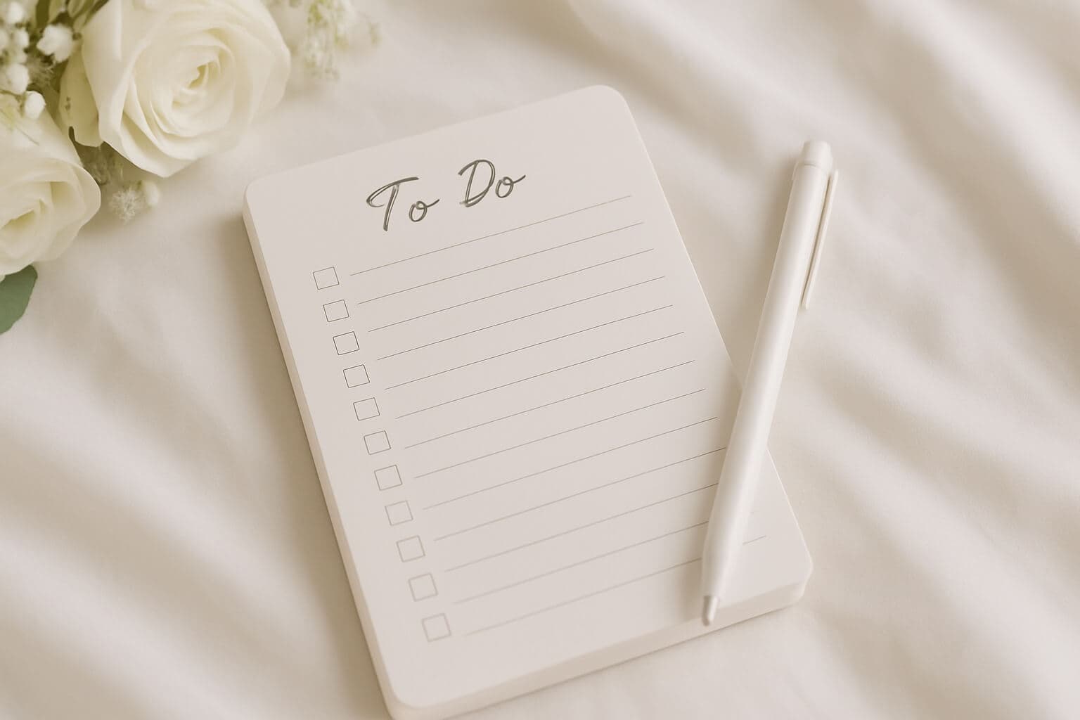 Checklista: 8 måsten att ha koll på inför bröllopsdagen